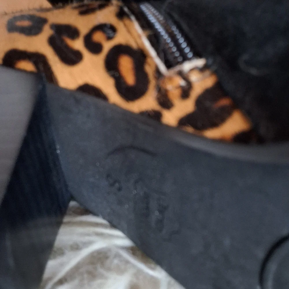 Sacha London Soft Black  & Leopard Ankle Boots 8 - Picture 8 of 12